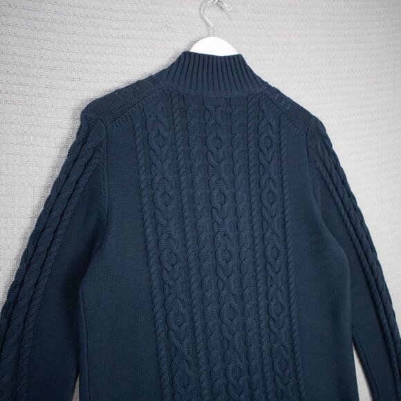 2000's L.L. Bean Cable Knit Zip Up Cardigan - Picture 8 of 8